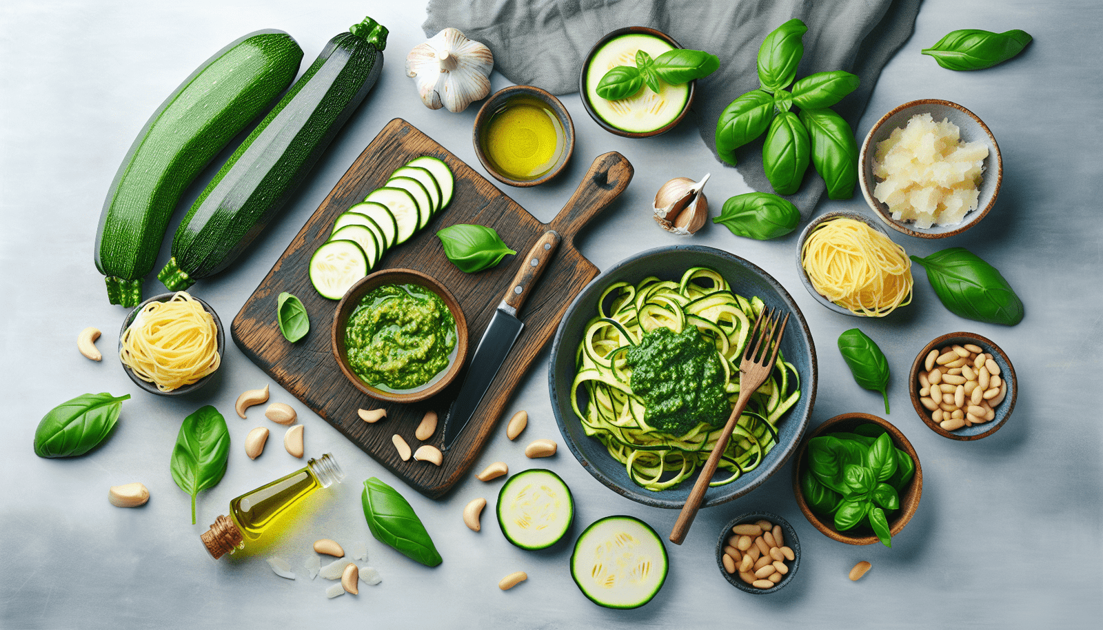 How To Make Keto-friendly Zucchini Noodles With Pesto Sauce